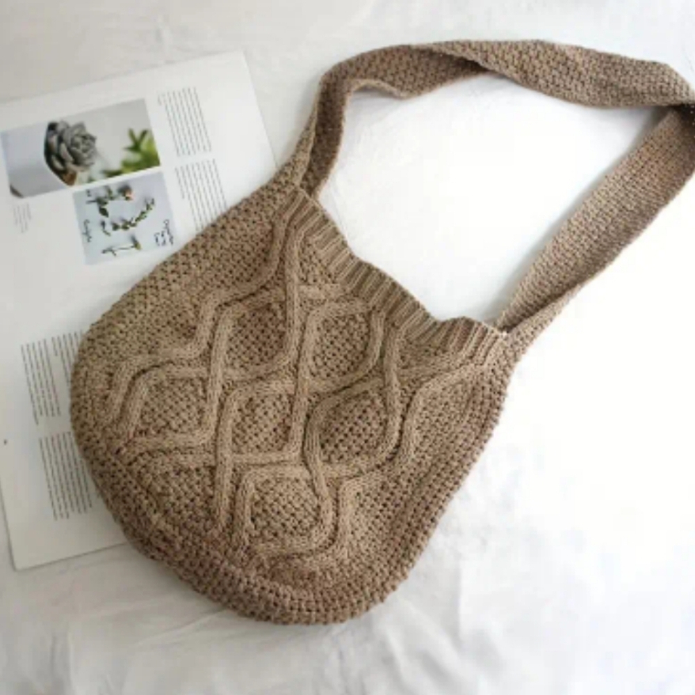 Literary Crochet Crossbody Bag - Picture 2 of 8